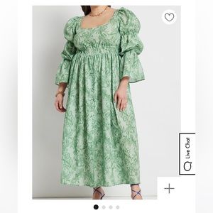 ELOQUII open front maxi dress